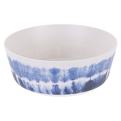 Tazón Melamina Blanco Azul 26cm