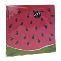 Servilleta de Sandia 33x33cm 20 Unidades