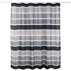 Cortina de Tela para Baño Stripes Grey