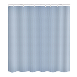 Cortina de Tela para Baño Linen Celeste 180x180cm