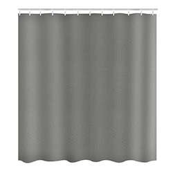 Cortina de Tela para Baño Hex Gris 180x180cm