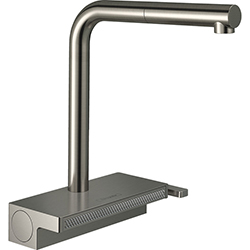 Grifería Monomando para Cocina de 28.1cm Acero Inoxidable Aquno M81 250 Hansgrohe