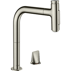 Grifería Monomando para Cocina de 32cm Acero Inoxidable Metris S M71 200 Hansgrohe