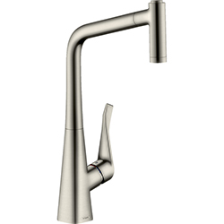 Grifería Monomando para Cocina de 43cm Acero Inoxidable Metris M71 320 Hansgrohe