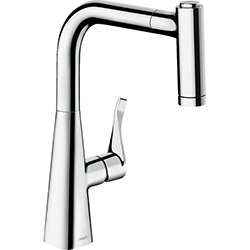 Grifería Monomando para Cocina de 33.2cm Cromo Metris M71 220 Hansgrohe