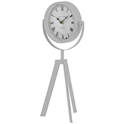 Reloj Tripode de Mesa Blanco