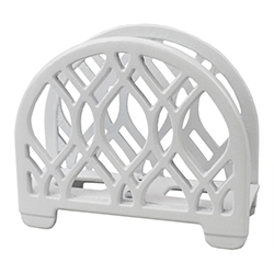 Porta Servilleta Blanco de Metal Home Basic