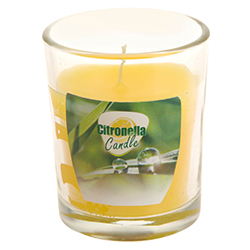 Vela de Citronella con Vaso