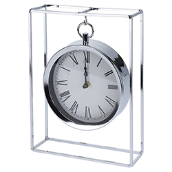 Reloj de Mesa Frame Cromo