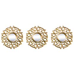 Decoración de Pared Gold 3 Piezas 