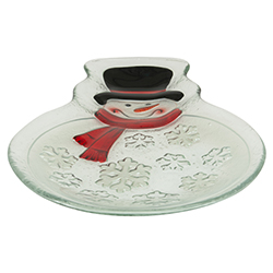 Bandeja Navideña de Vidrio Sparkle 35cm