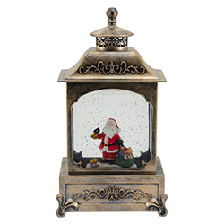 Farol con Nieve y Luz Led