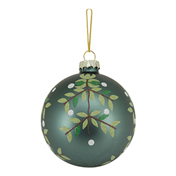 Bola Ho Ho Holiday Verde Teal 8cm