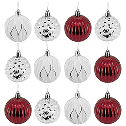 Bola Holly Country 6cm 12 Piezas