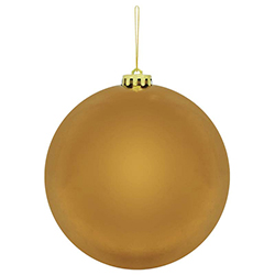 Bola Navideña Oro Mate de 15cm