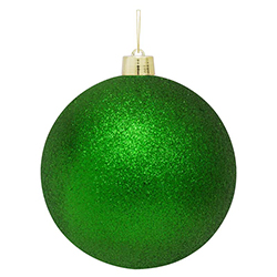 Bola Navideña Verde Escarchado 30cm