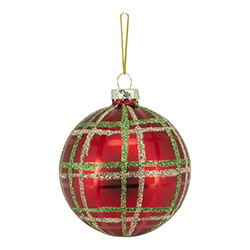 Bola Santa Is Coming Trad Roja 8cm