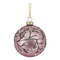Bola Lovely Christmas Rose 8cm