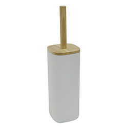 Porta Cepillo para Inodoro Blanco Mate Street
