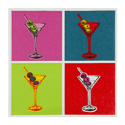 Servilleta Martini 33x33cm 20 Unidades