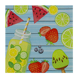 Servilleta Summer Fruits 25x25cm 20 Unidades