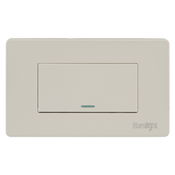 Interruptor Sencillo 1 Via Volga Beige 10A