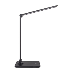 Lámpara de Escritorio Flat Dimmer Negra Eurolight
