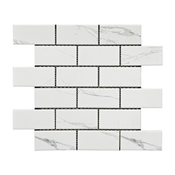 Mosaico Porcelanato Blanco Carrara 29.5x29.1cm