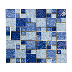 Mosaico Porcelanato Mix Azul 30x30cm(.09)