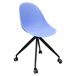 Silla Hexágono Móvil Azul Claro