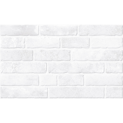 Cerámica Brickwork Blanco 33x55cm Hecha en España