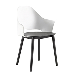 Silla Kylo Fija Blanca con Negro