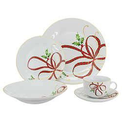 Vajilla Carol de Porcelana de 20 Piezas DecoXmas