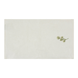 Toalla Ombre Leaves Blanco 31x46cm