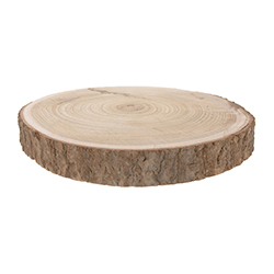 Portaplato Tronco de Madera 34cm