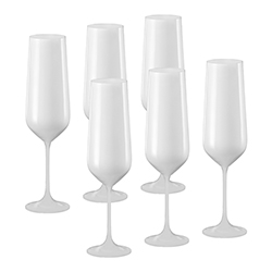 Copa para Champagne Sandra White 200ml x 6 Unidades