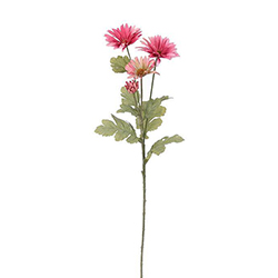 Flor Daisy Spray Rosada 69cm