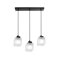 Lámpara Colgante Block Vidrio 3xE27 Eurolight