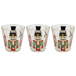 Vaso Nadia Cascanuez 8.6oz 3 Piezas Cerve 