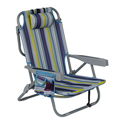 Silla Reclinable Lila Verde de Playa