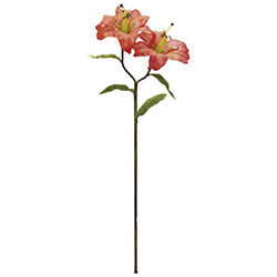 Flor Tiger Lily Roja 56cm