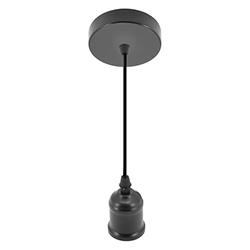 Lámpara Socket Vintage Negro E40 