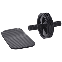 Rodillo abdominales + alfombrilla negra XQMAX