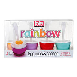 Copa Rainbow Porta Huevo 4 Piezas Joie