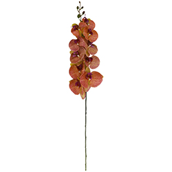 Flor Orquídea Gigante Amarilla Roja 94cm