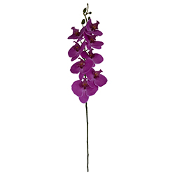 Flor Orquídea  Grande Fucsia 8 Flores 84cm