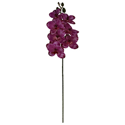 Flor Orquídea Mediana Fucsia 60cm