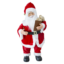 Santa Escribiendo con Movimiento Música y Luz