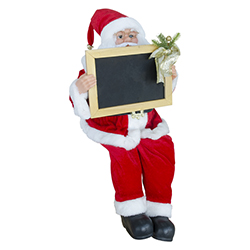 Santa con Pizarra 60cm