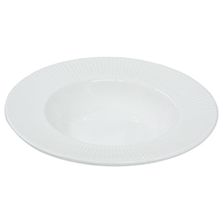 Plato para Sopa Riscada White 24cm Value Ceramic